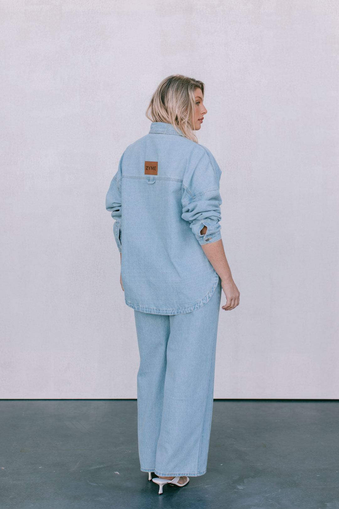 Janey Wide Leg Jeans Light Blue Wash