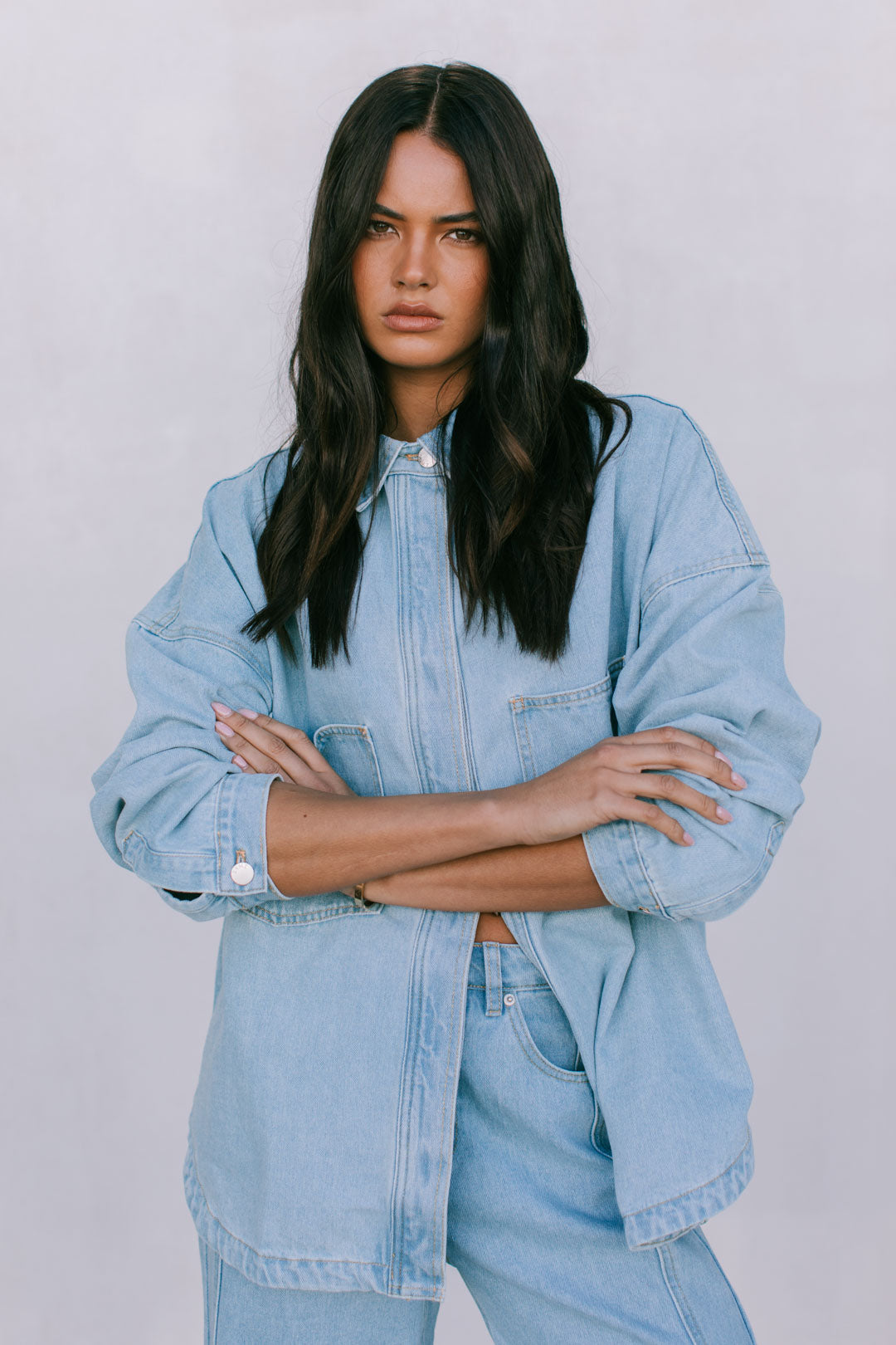 DISPATCH 07.05.25 - Ilou Denim Shirt - Light Wash Blue