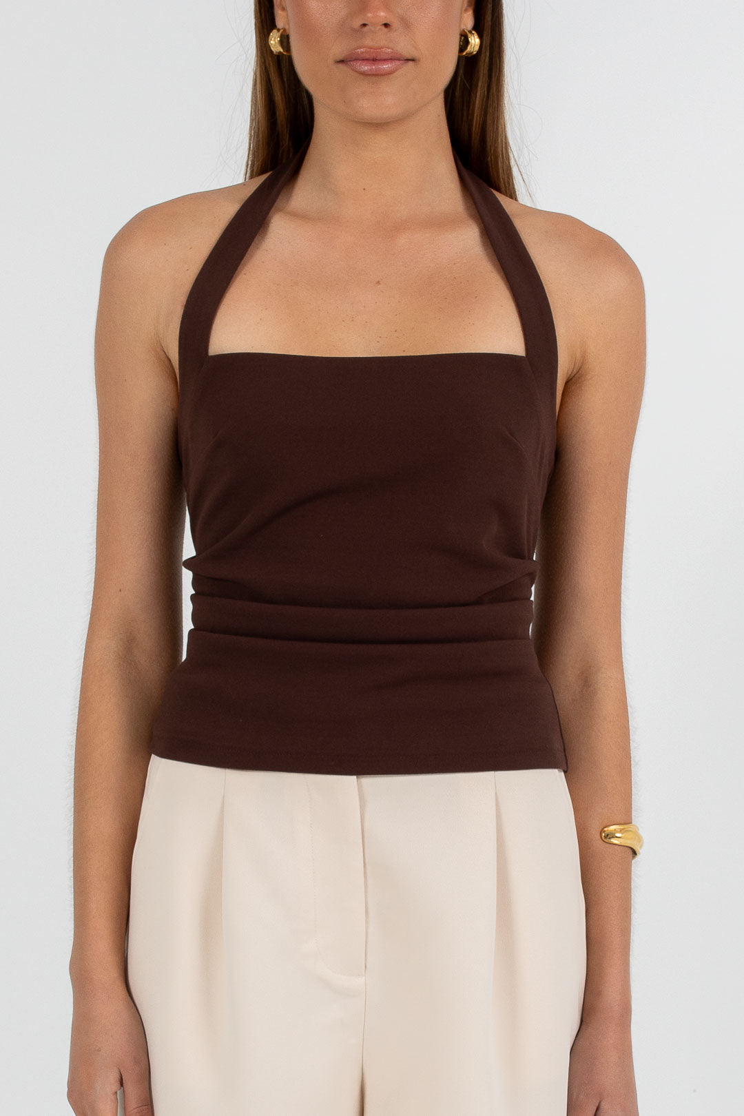Rilee Halter Top Chocolate