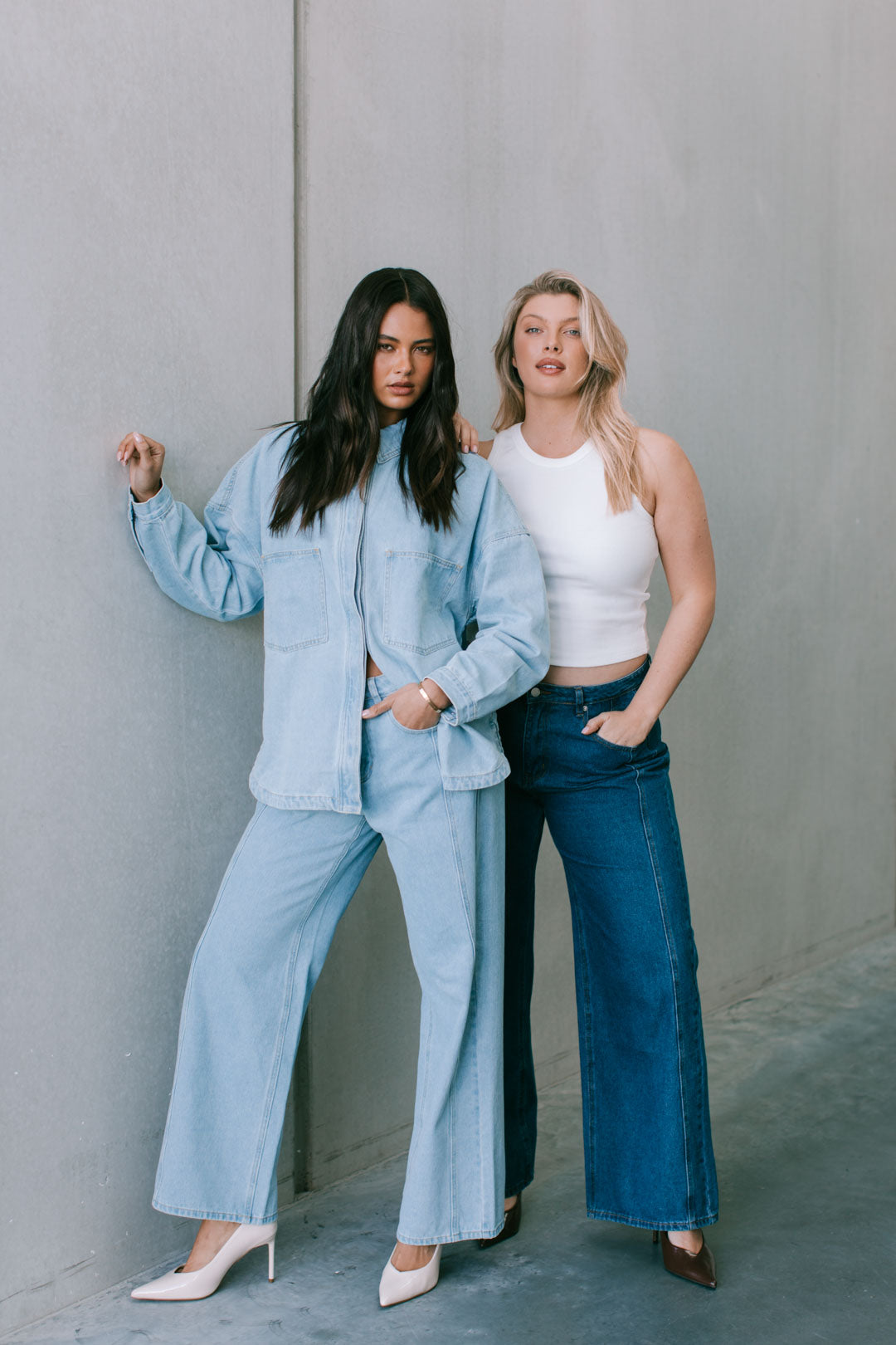 Janey Wide Leg Jeans Light Blue Wash