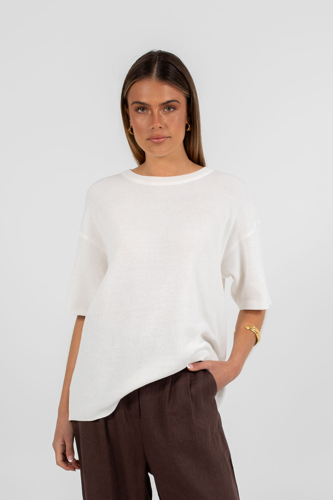 COMING SOON - Vivien Linen Pant - Chocolate Brown