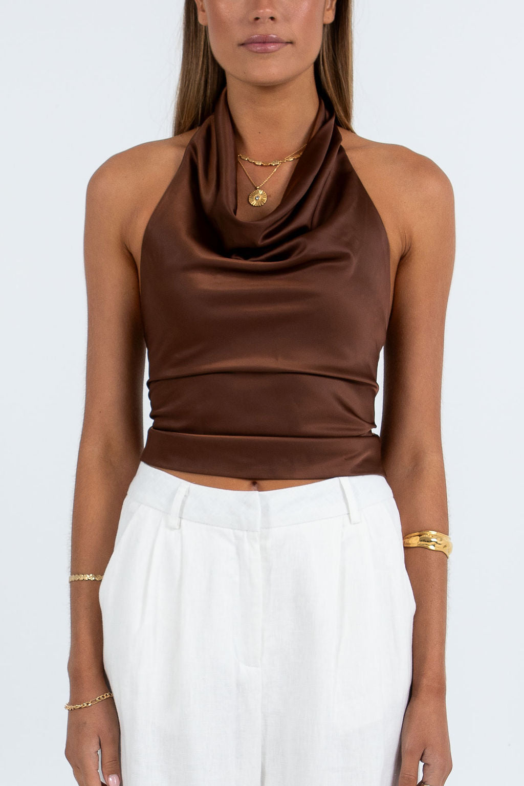 Inara Halter Top Chocolate