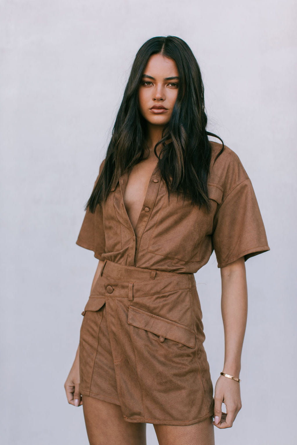COMING SOON - Gabe Set - Tan Suede Look