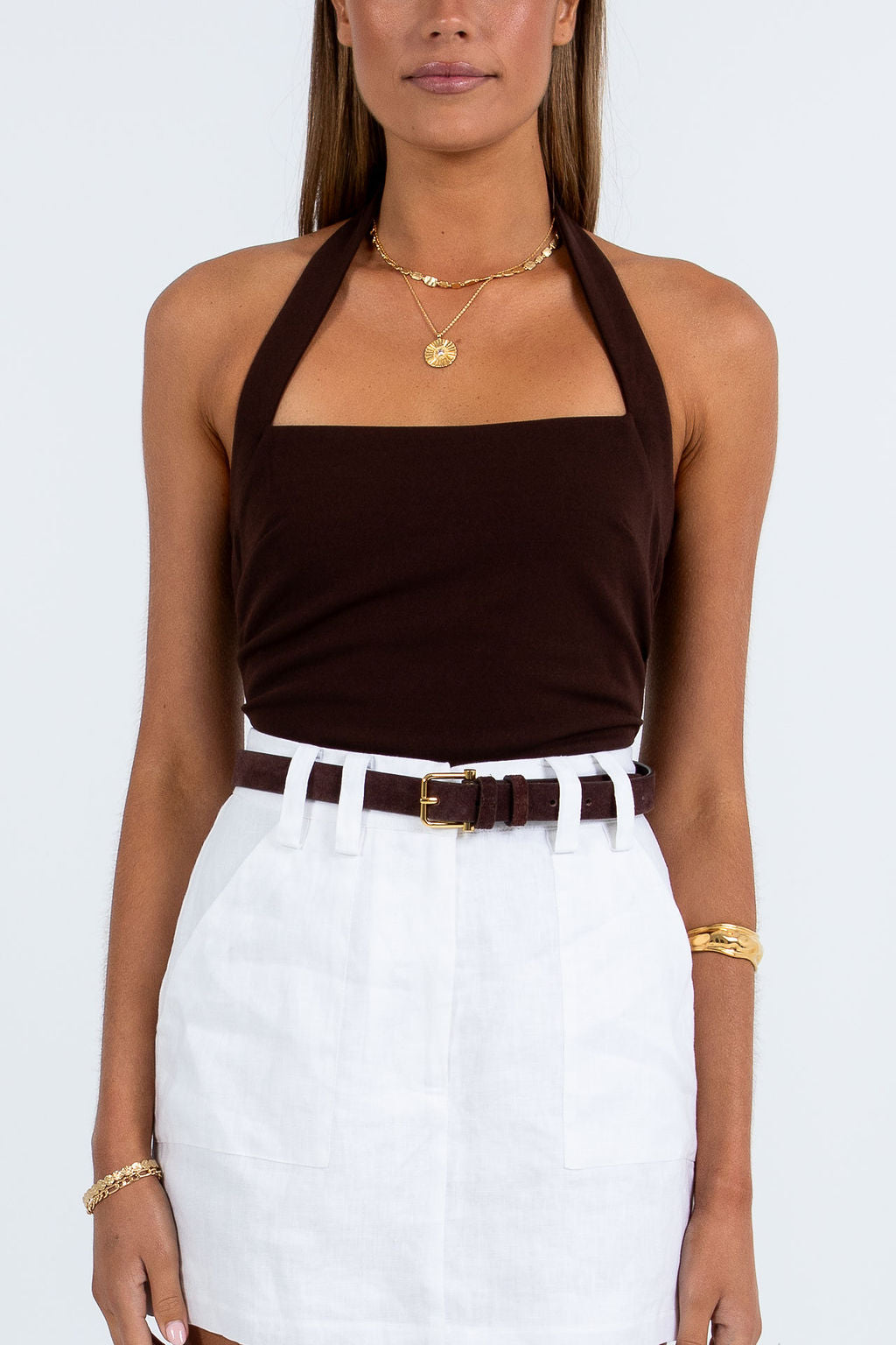 Trixie Linen Skort White