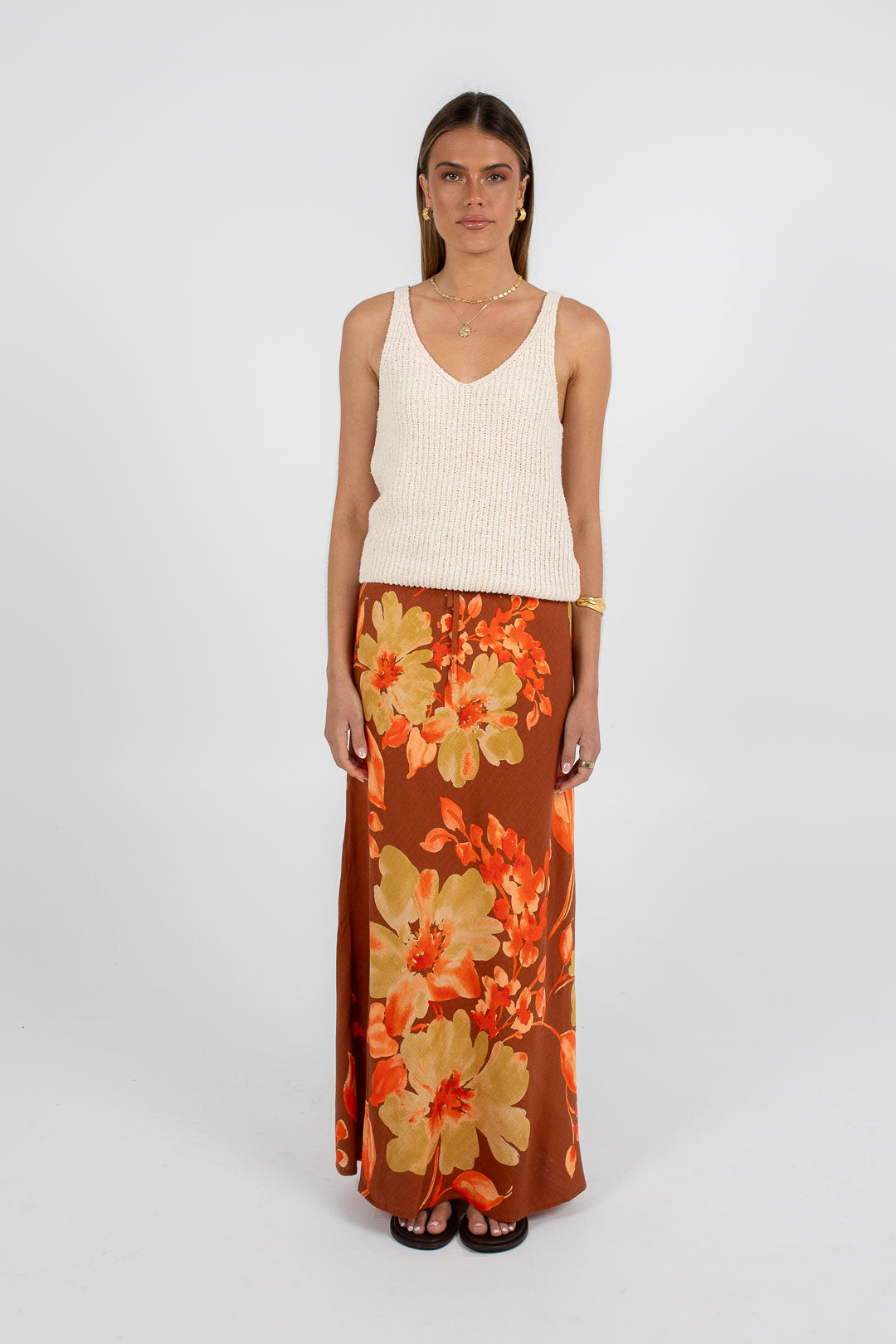 Tulsi Maxi Skirt Solvana Print