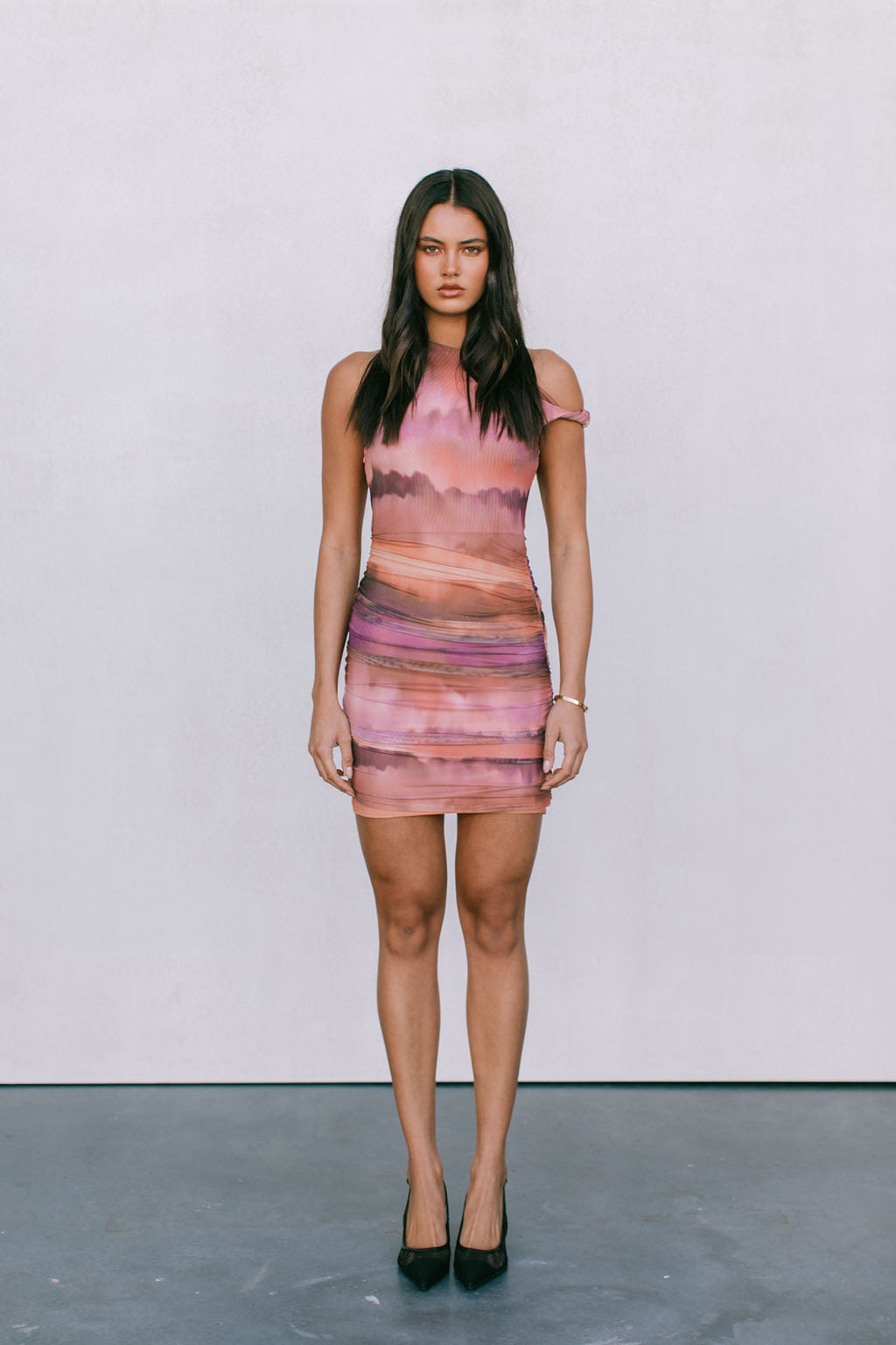 Giselle Dress - Desert Haze Mesh