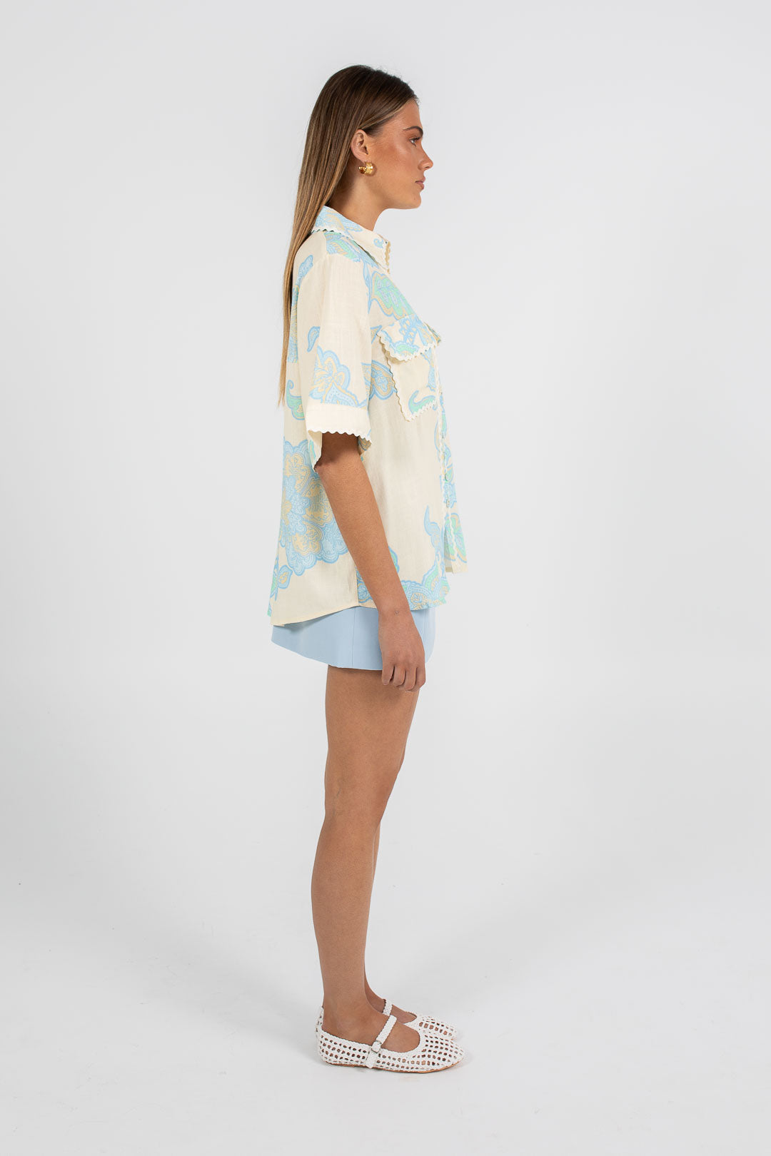 LAUNCHING 28.10 - Carina Relaxed Shirt - Lunelle Print