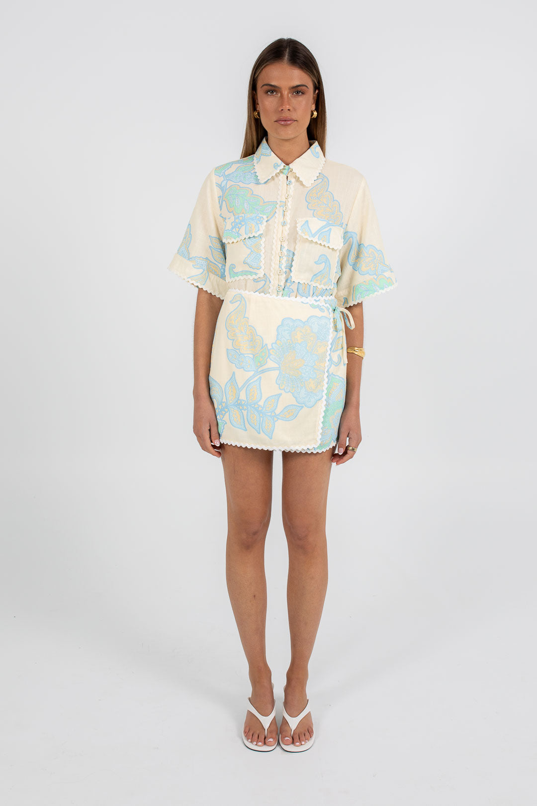 LAUNCHING 28.10 - Carina Relaxed Shirt - Lunelle Print