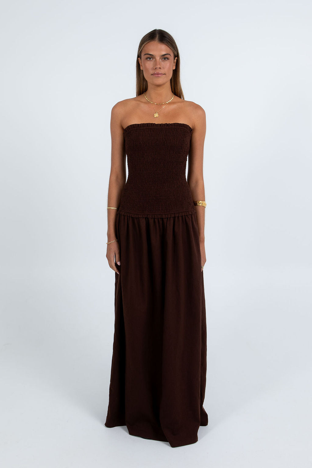 Zuri Maxi Dress Chocolate
