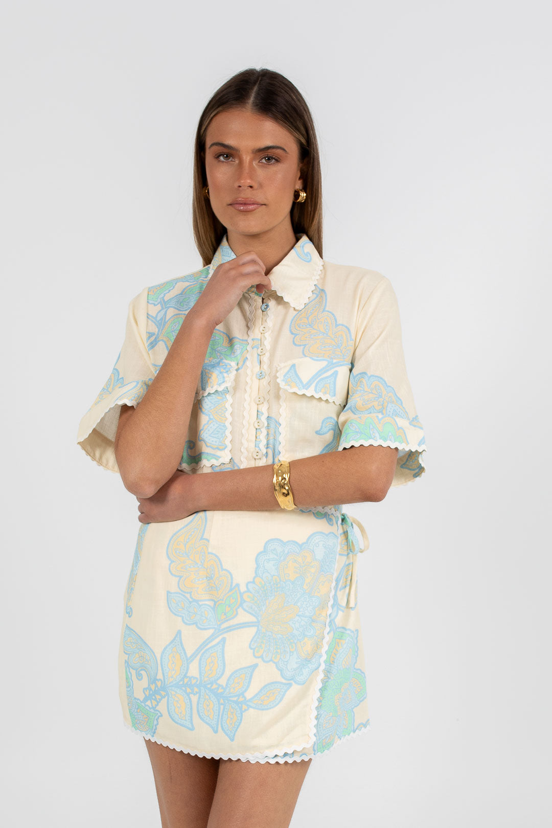 LAUNCHING 28.10 - Ivy Wrap Mini Skirt - Lunelle Print