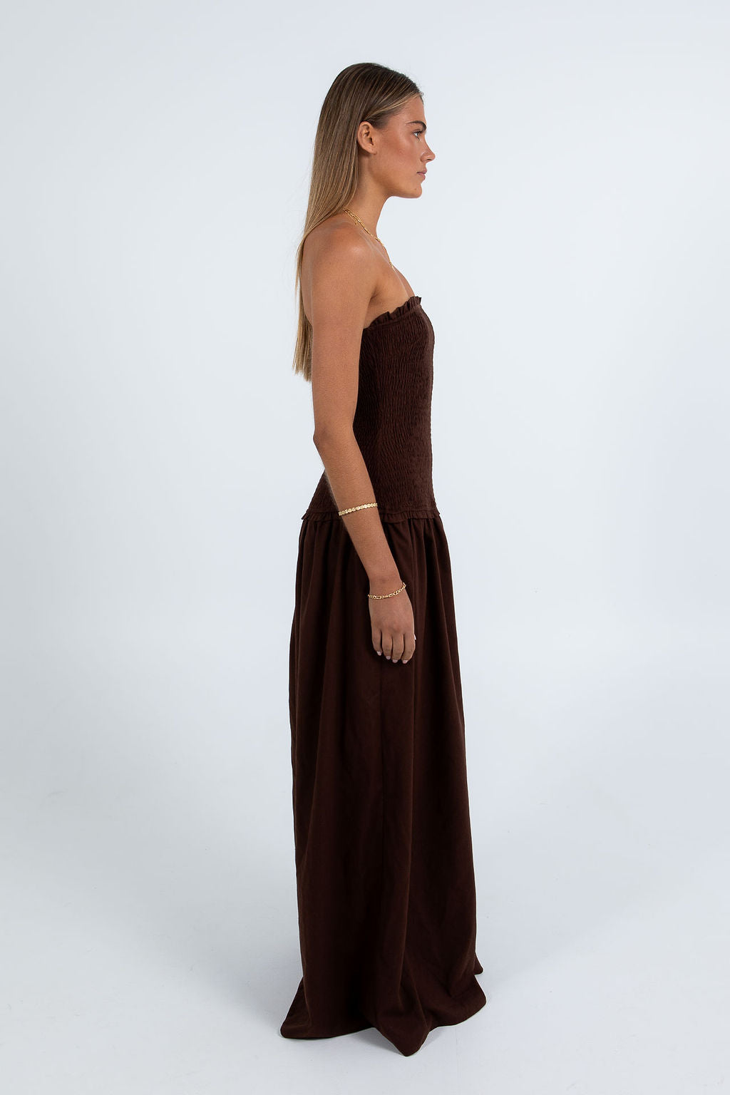 Zuri Maxi Dress Chocolate