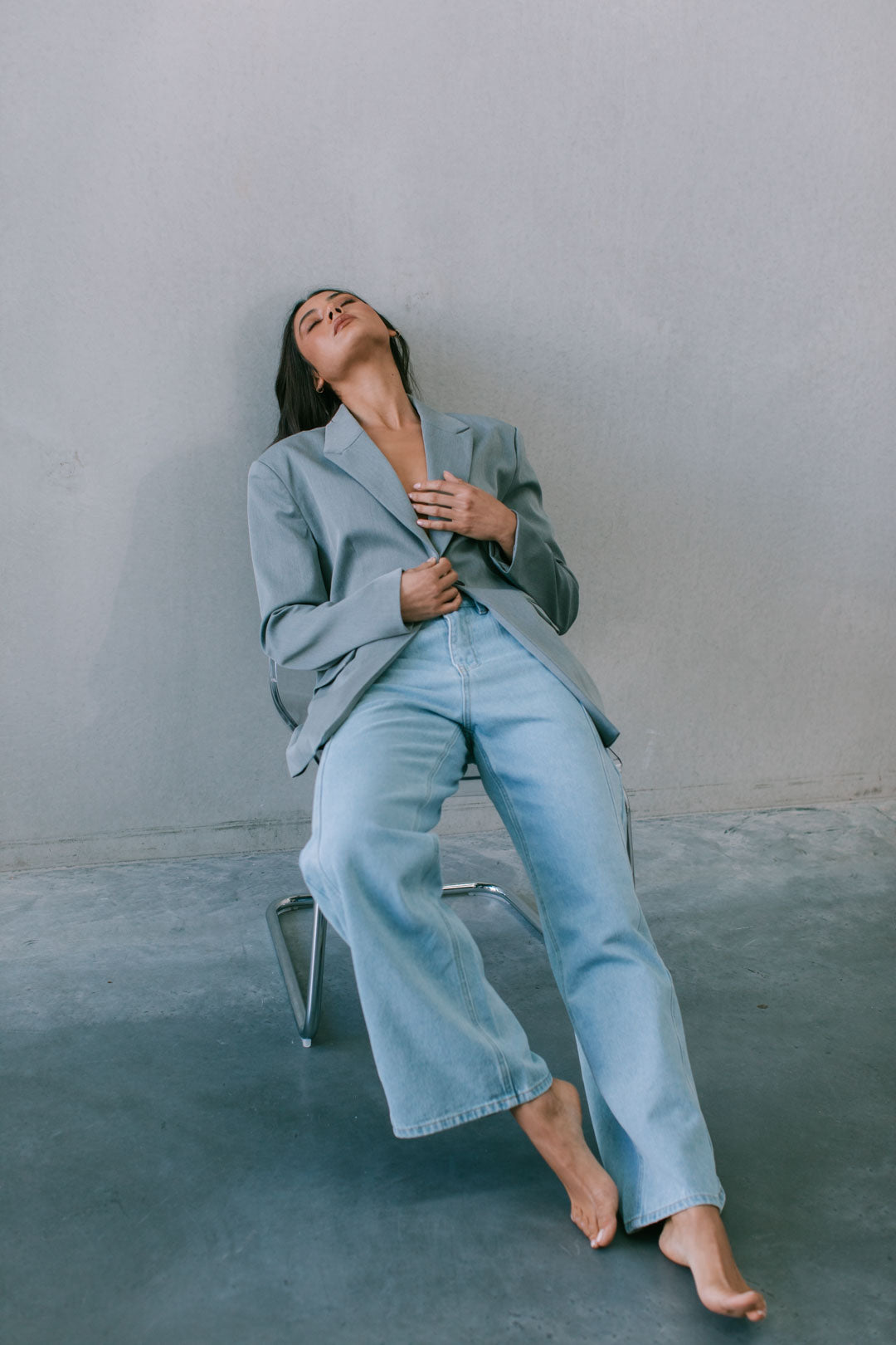 Janey Wide Leg Jeans Light Blue Wash