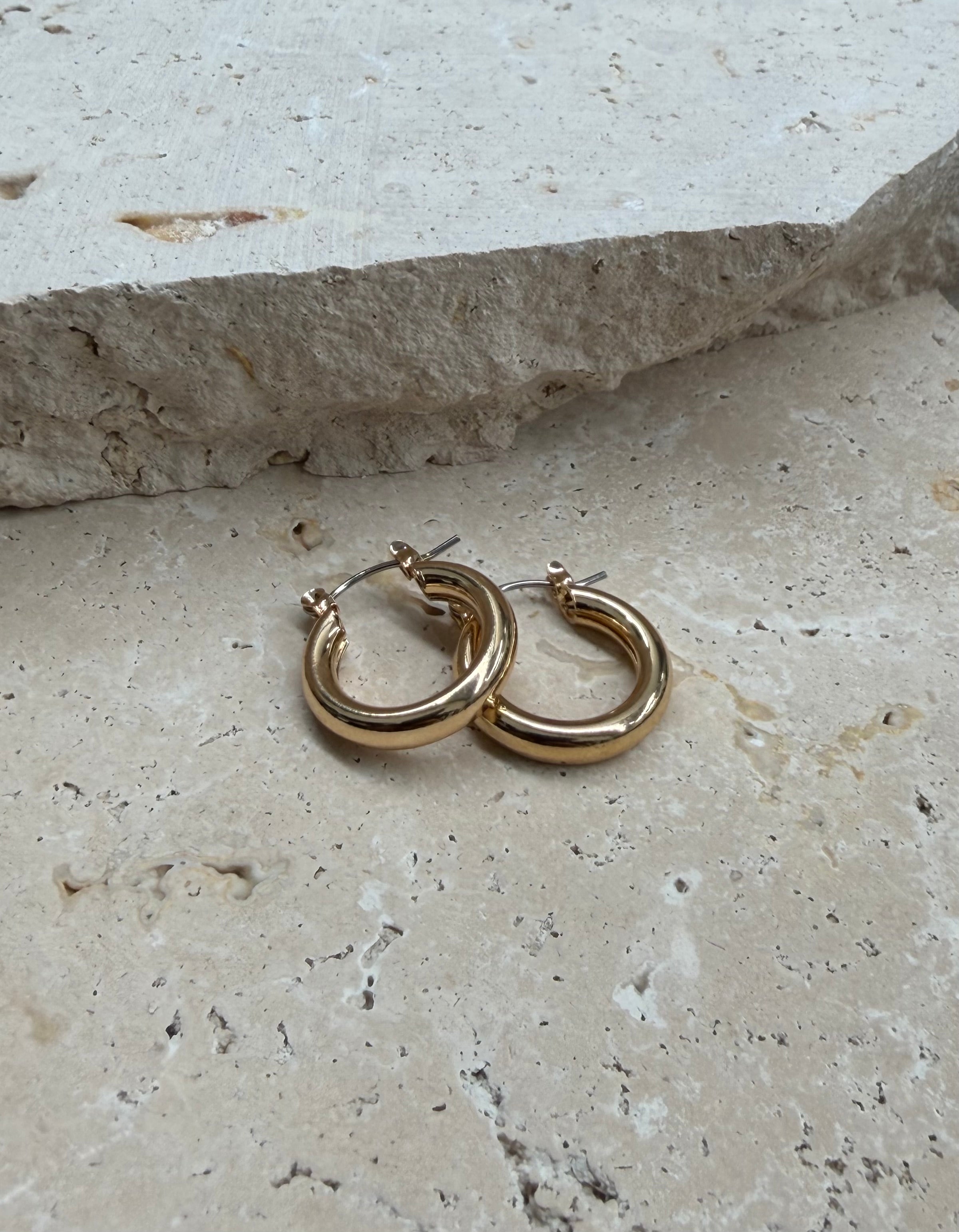 Eliddy Small Hoop Earrings Gold