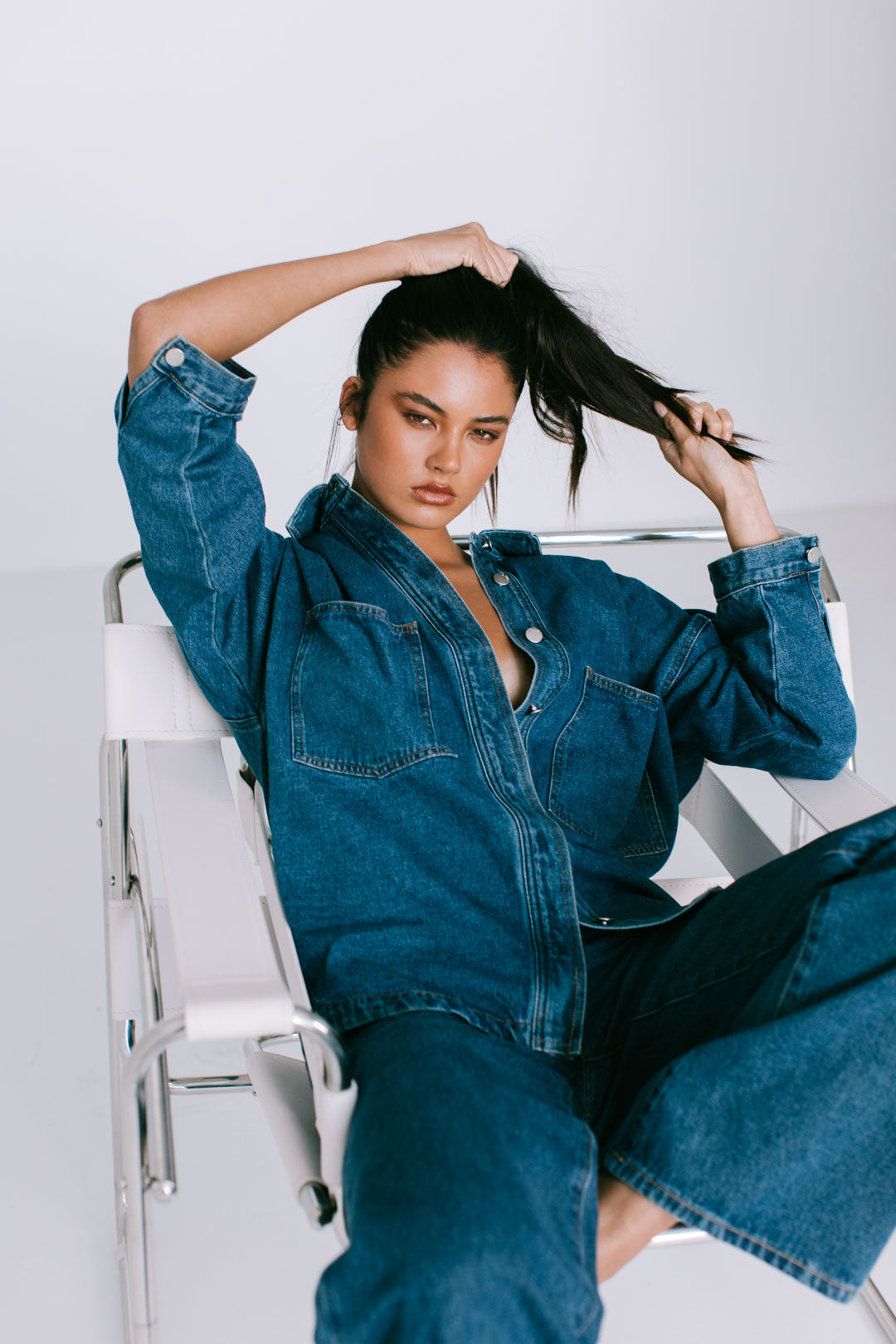 Ilou Denim Shirt Dark Blue Wash