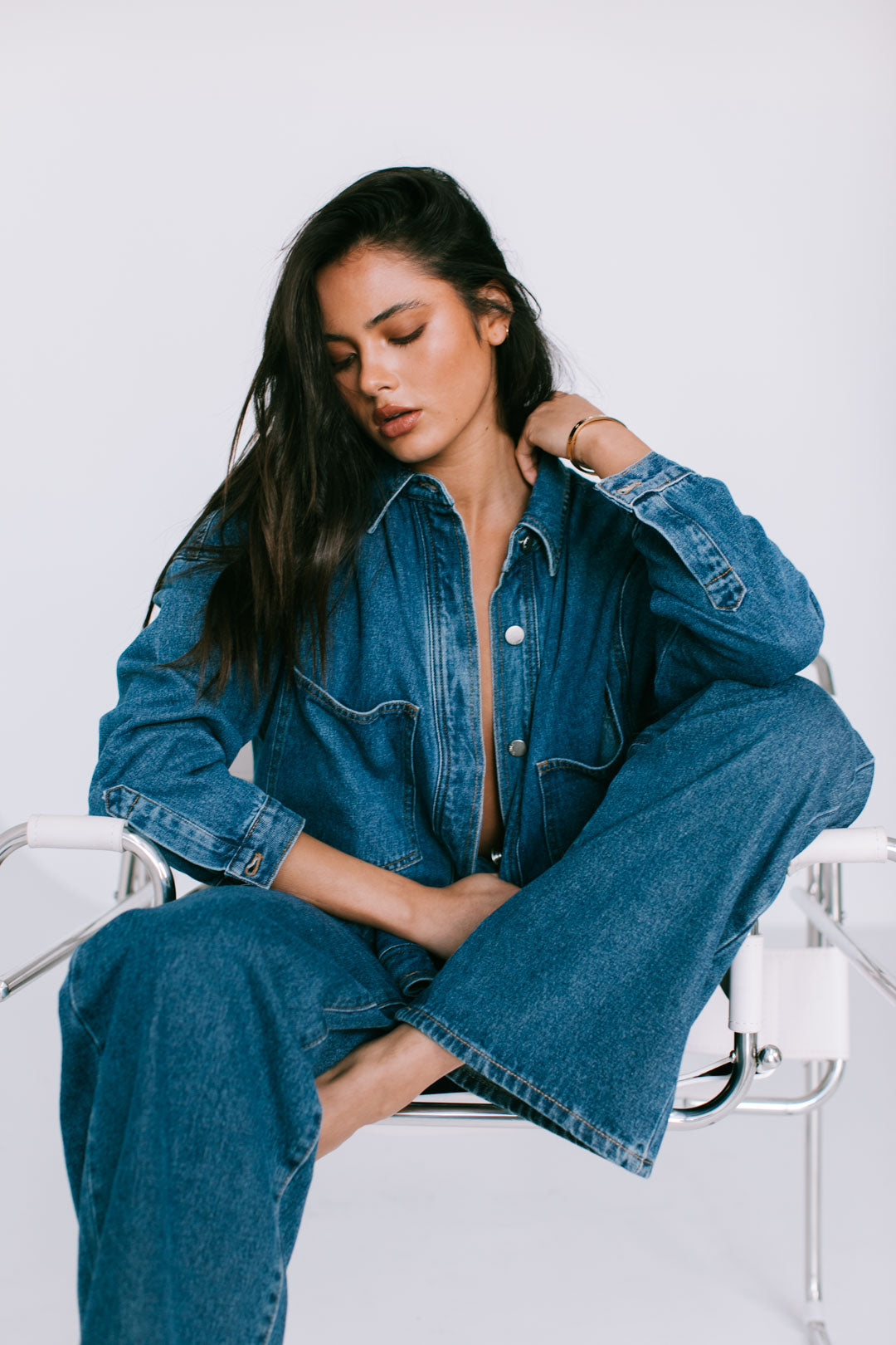 Ilou Denim Shirt Dark Blue Wash