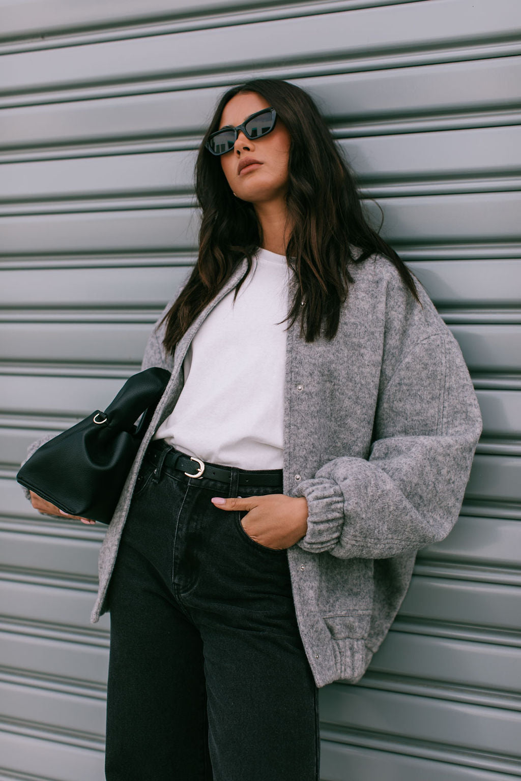 Tully Bomber Jacket - Grey