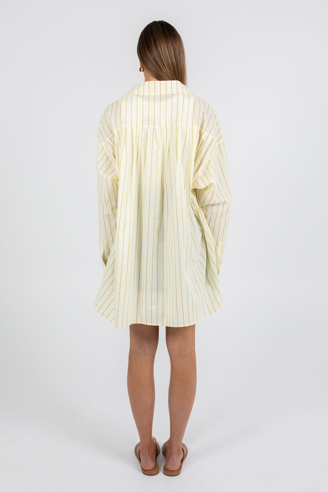LAUNCHING 28.10 - Dilyn Shirt - Lemon/ Tan Stripe