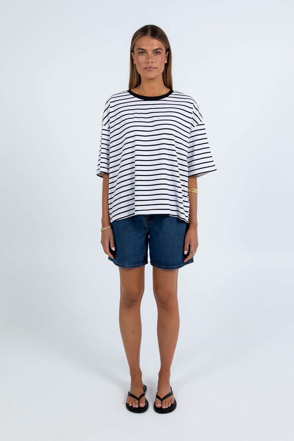 Kell Tee Black Stripe