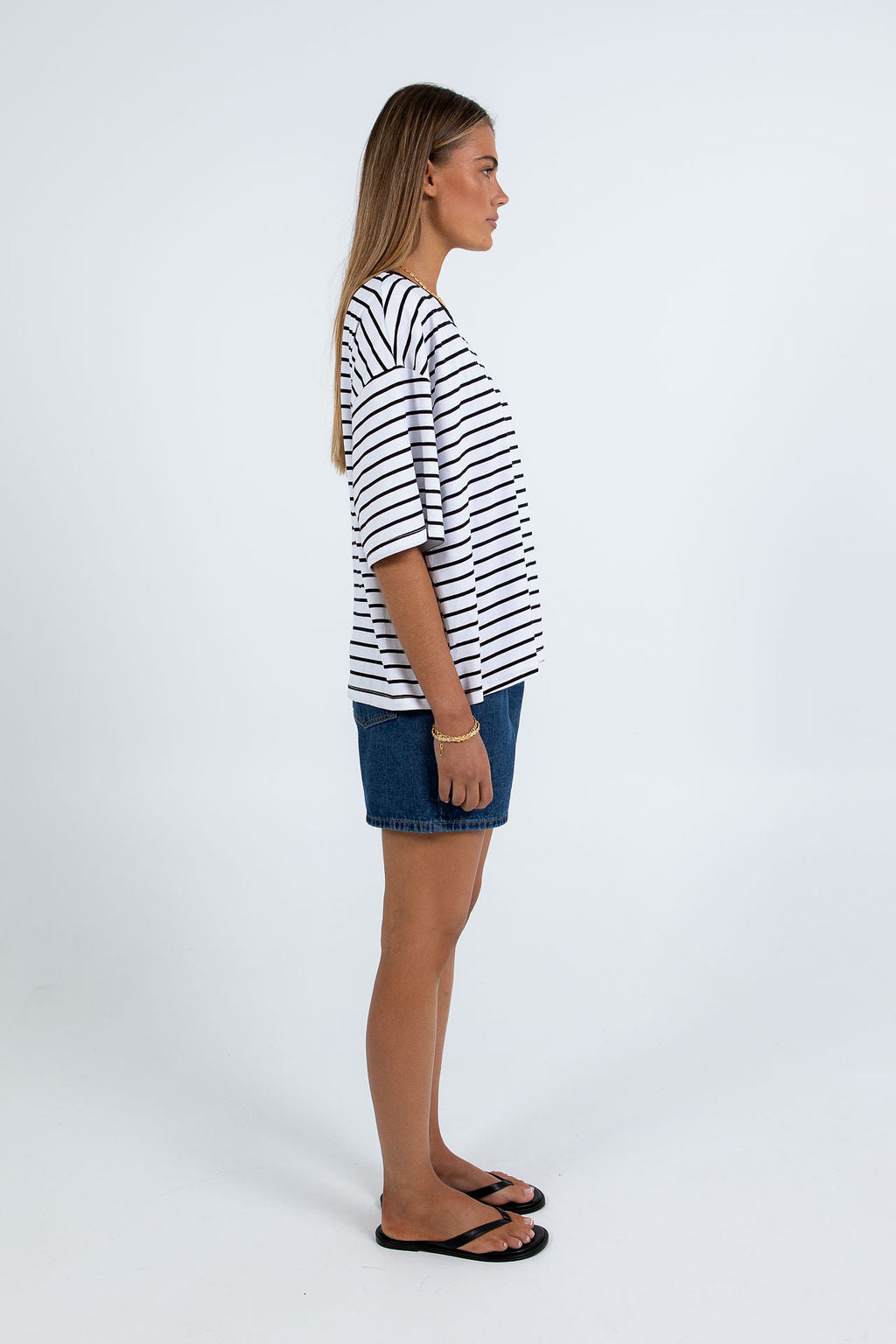 Kell Tee Black Stripe
