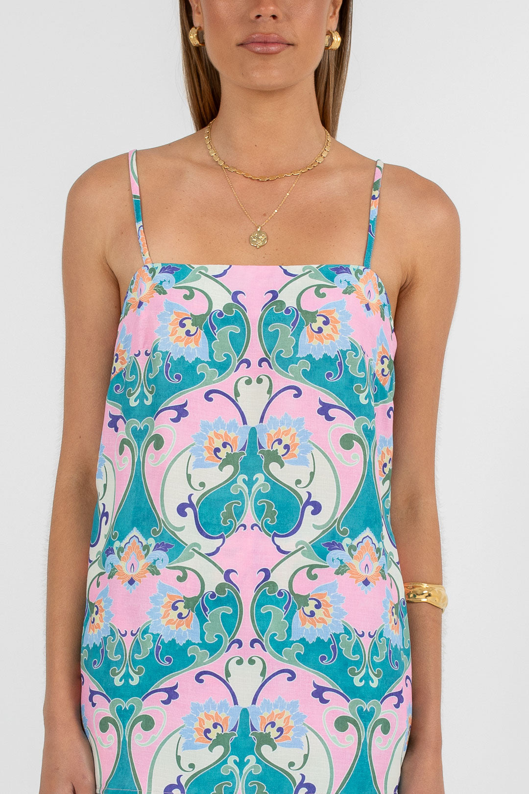 Ruelle Maxi Dress Charm Print