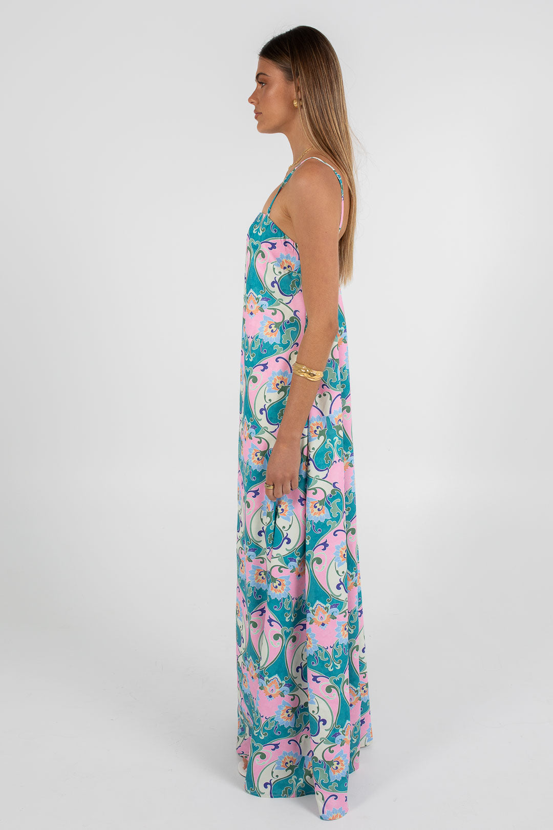 Ruelle Maxi Dress Charm Print