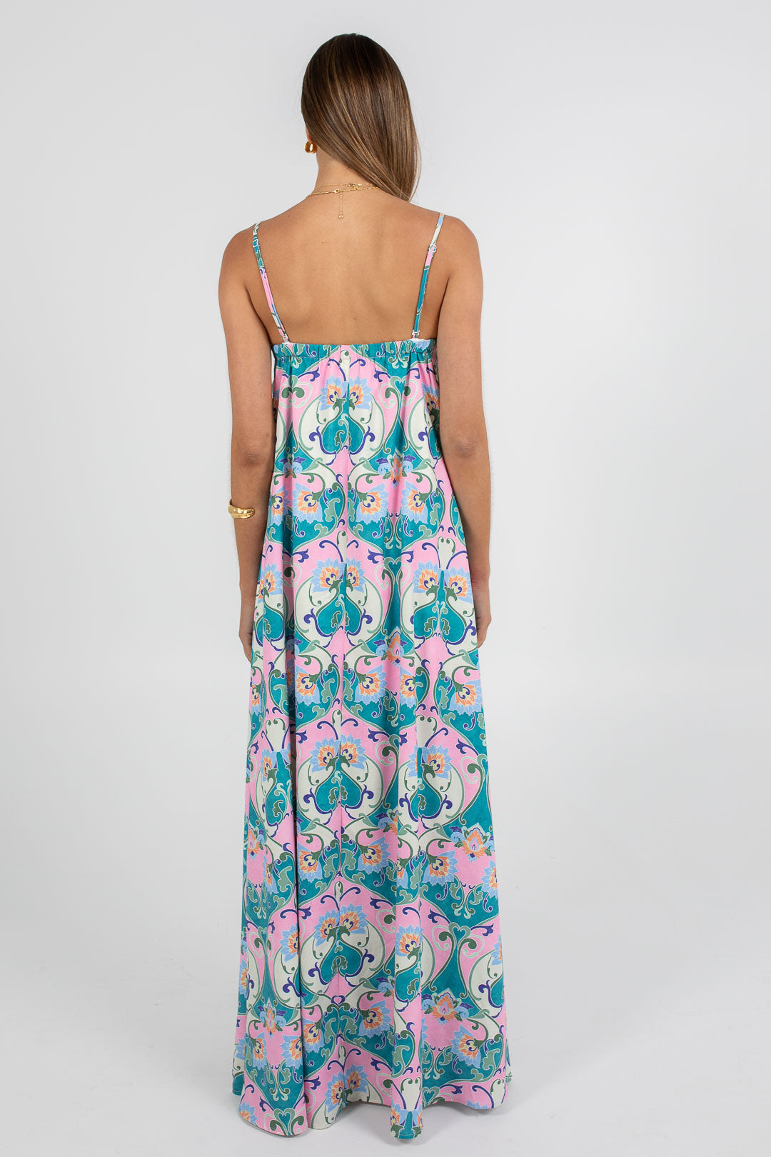 Ruelle Maxi Dress Charm Print