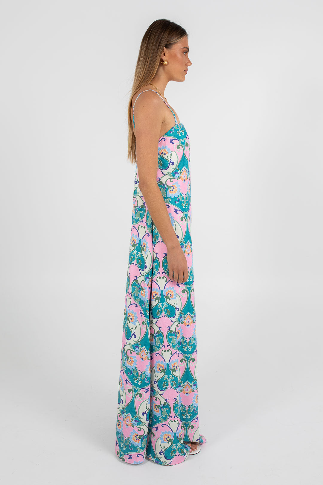 Ruelle Maxi Dress Charm Print
