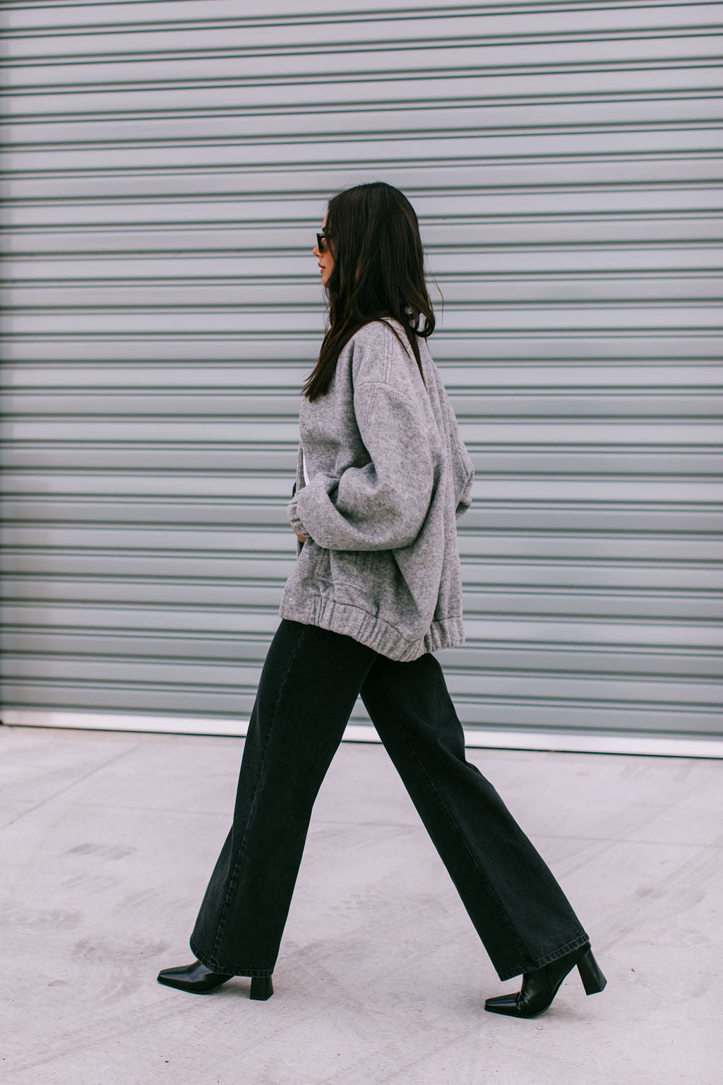 Tully Bomber Jacket - Grey