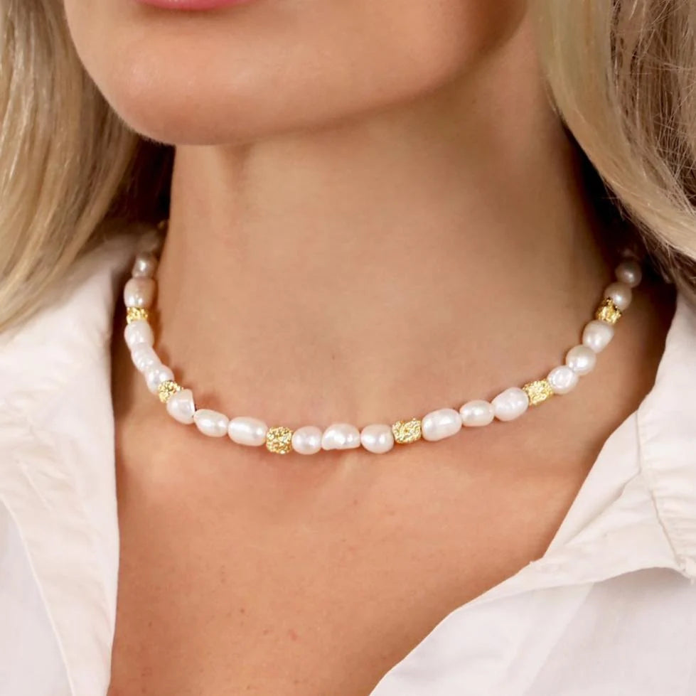 Elijah Necklace Pearl