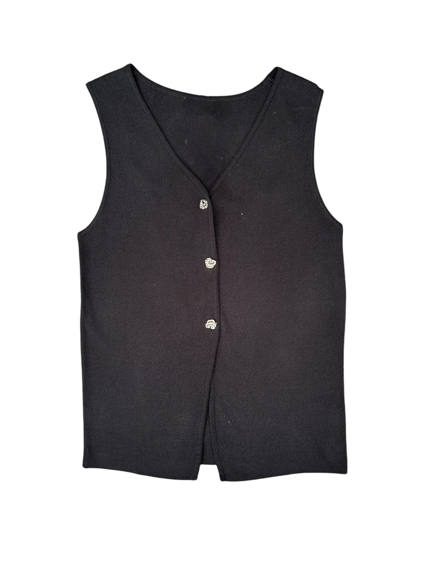 Heddie Knit Vest - Black