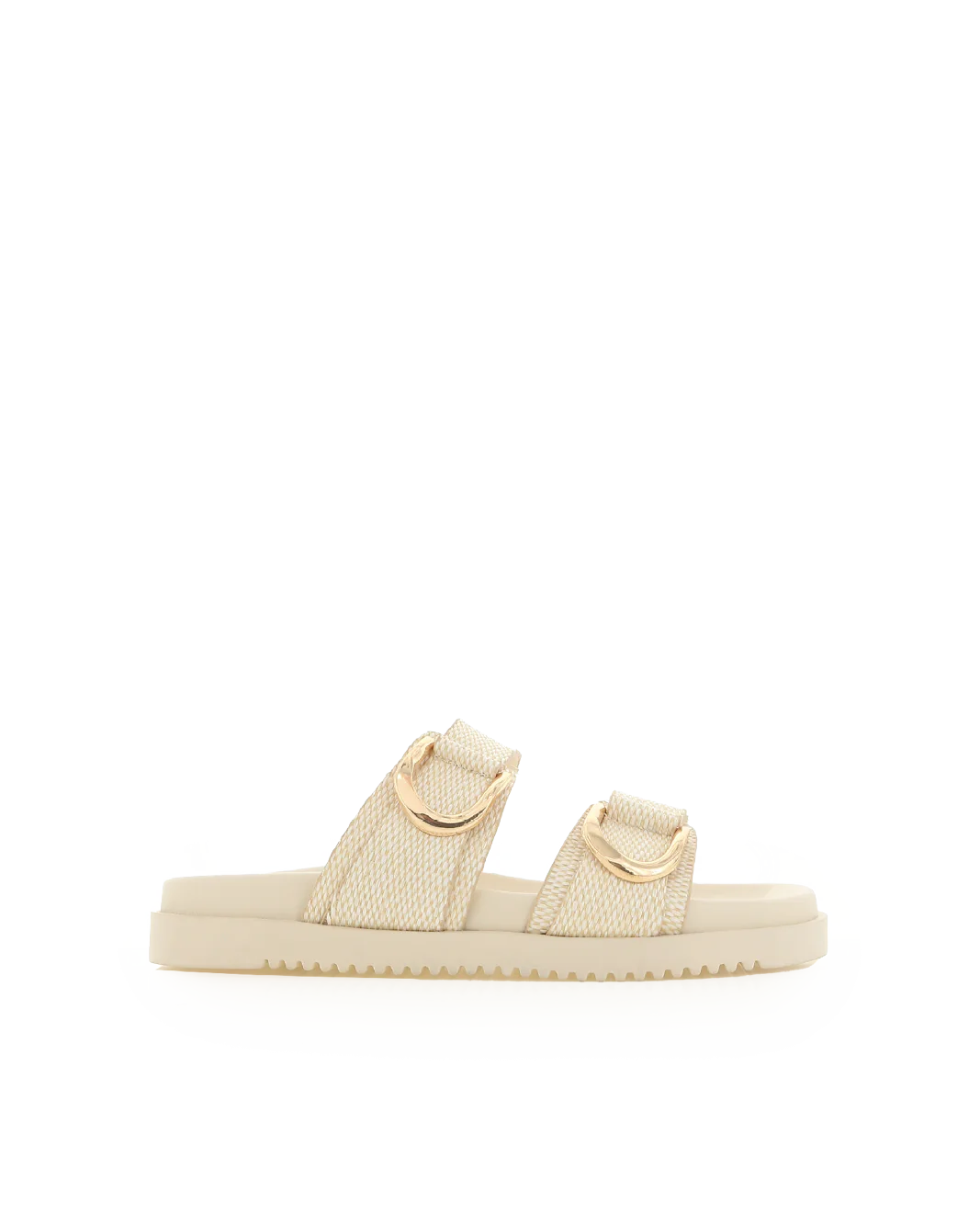 Areli Slides Cream Raffia