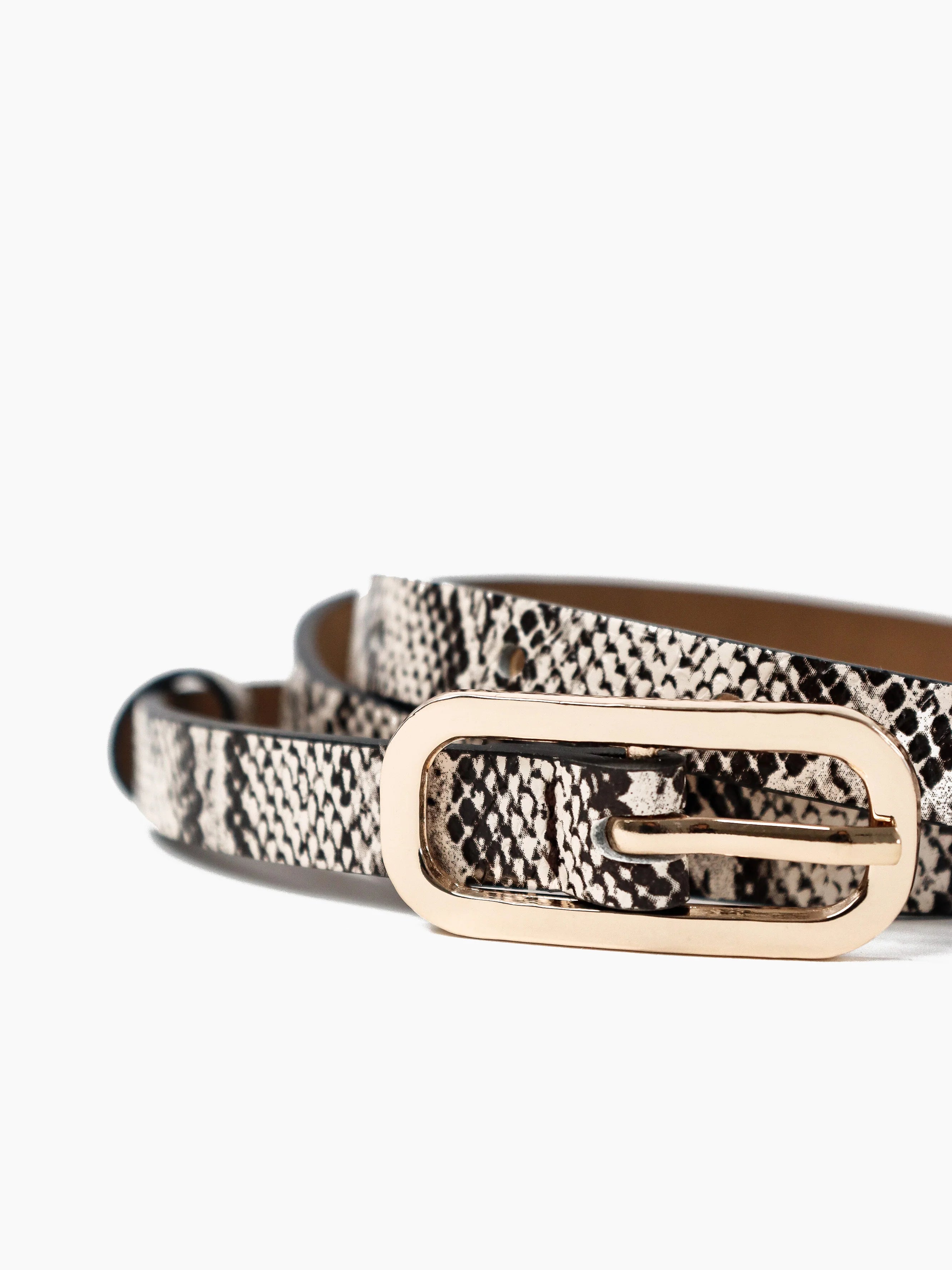 Gigi Snake Skin Belt Snake