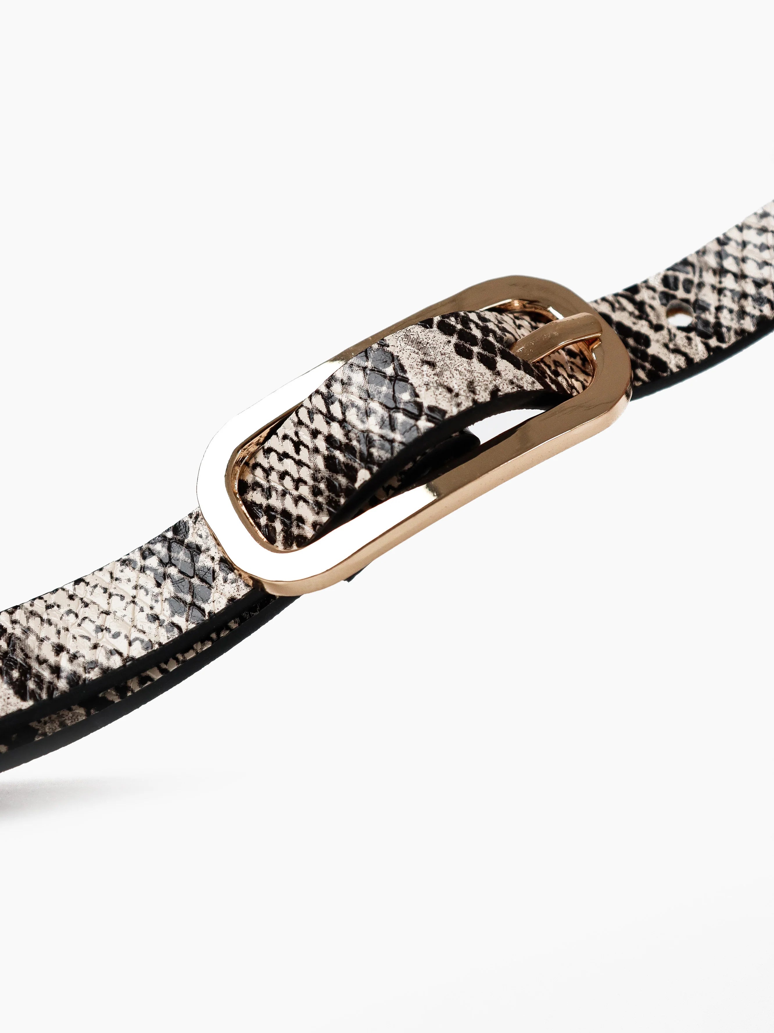 Gigi Snake Skin Belt Snake