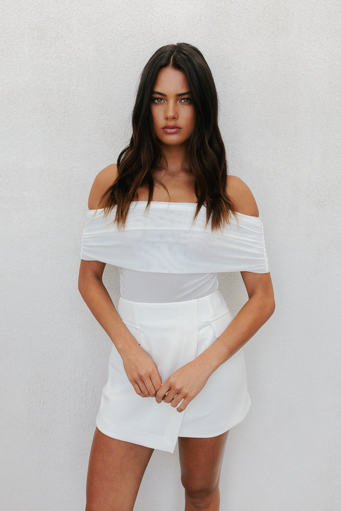 Azrah Mini Skirt - Milk