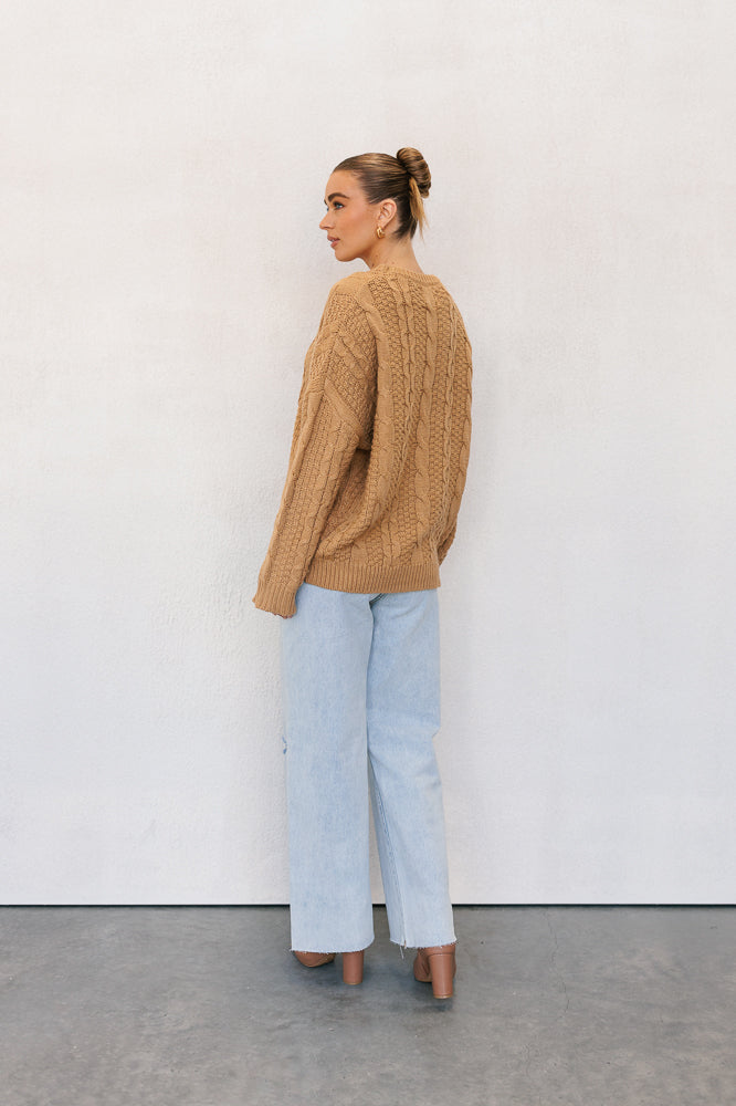 Amalie Knit Jumper - Tan
