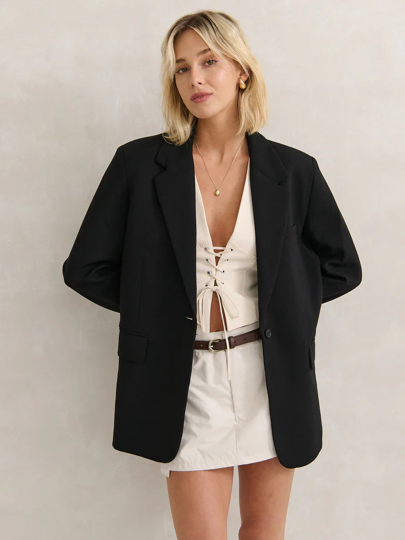 Arlowe Skinny Belt - Brown/Gold