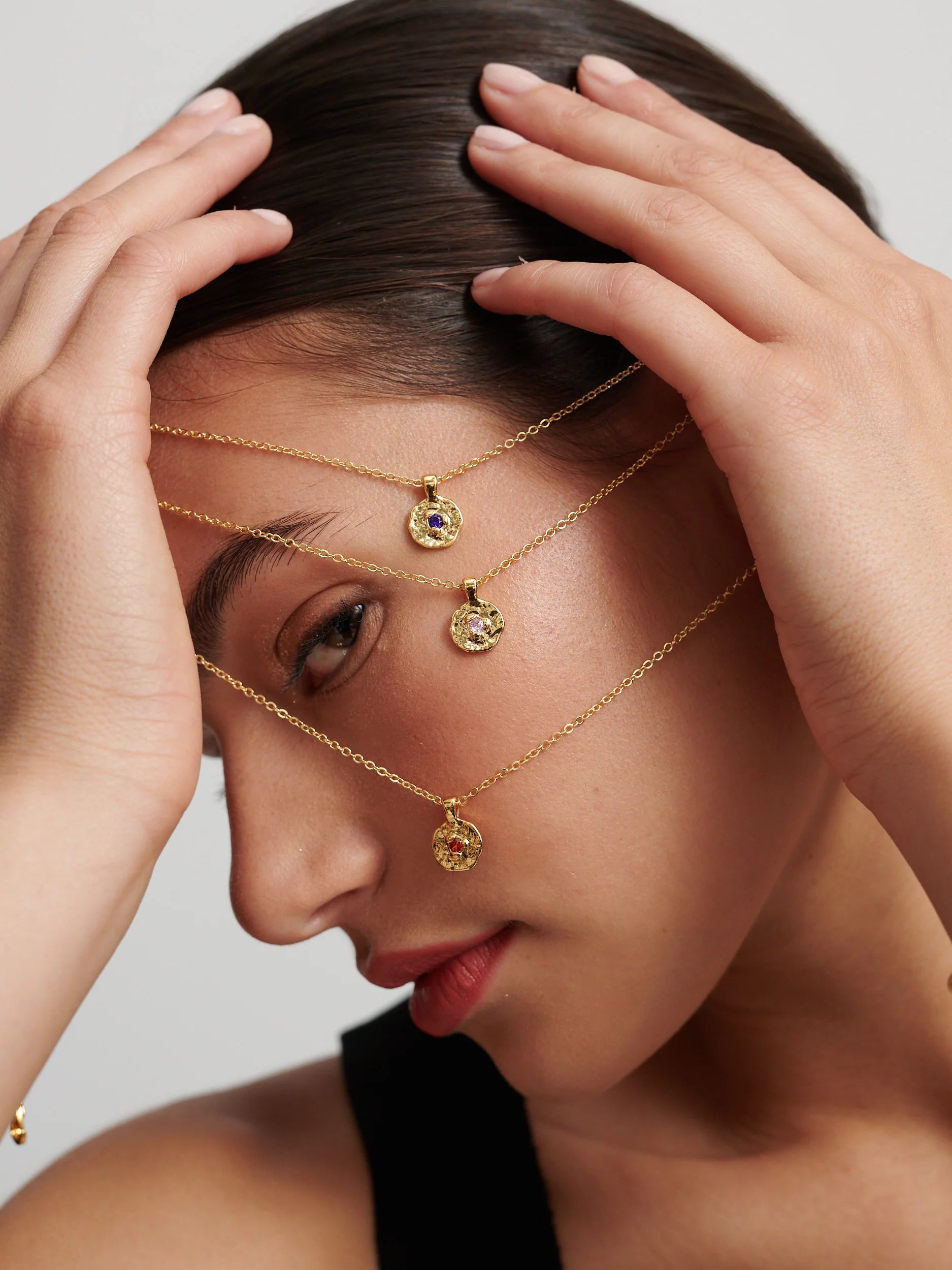 Birthstone Necklace Gold