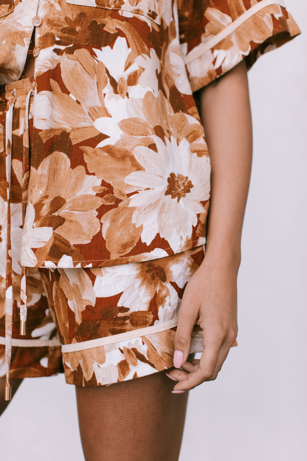 Plover Set - Rust Floral Print