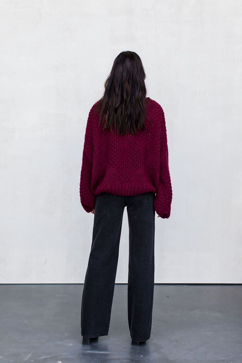 Falla Knit Jumper - Burgundy