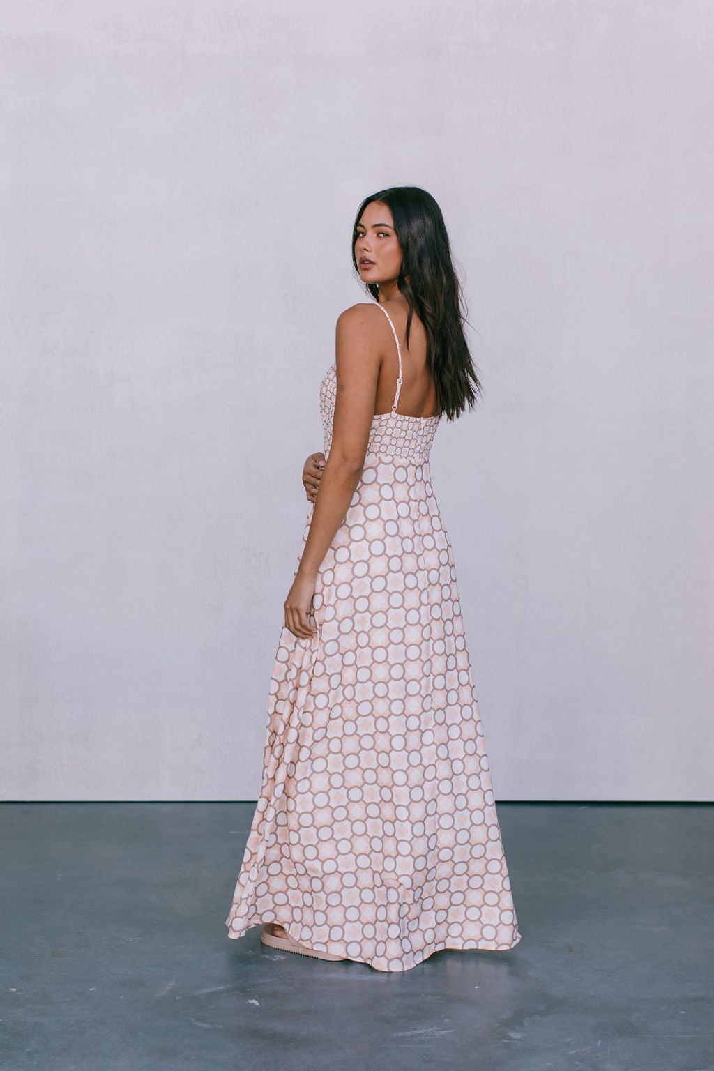Aries Maxi Dress Sienna Tile Print