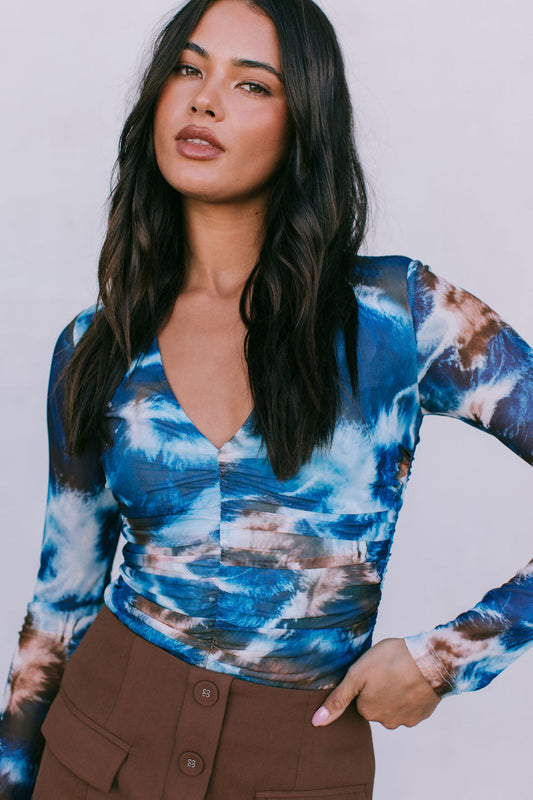 Gala Top - Midnight Haze Mesh