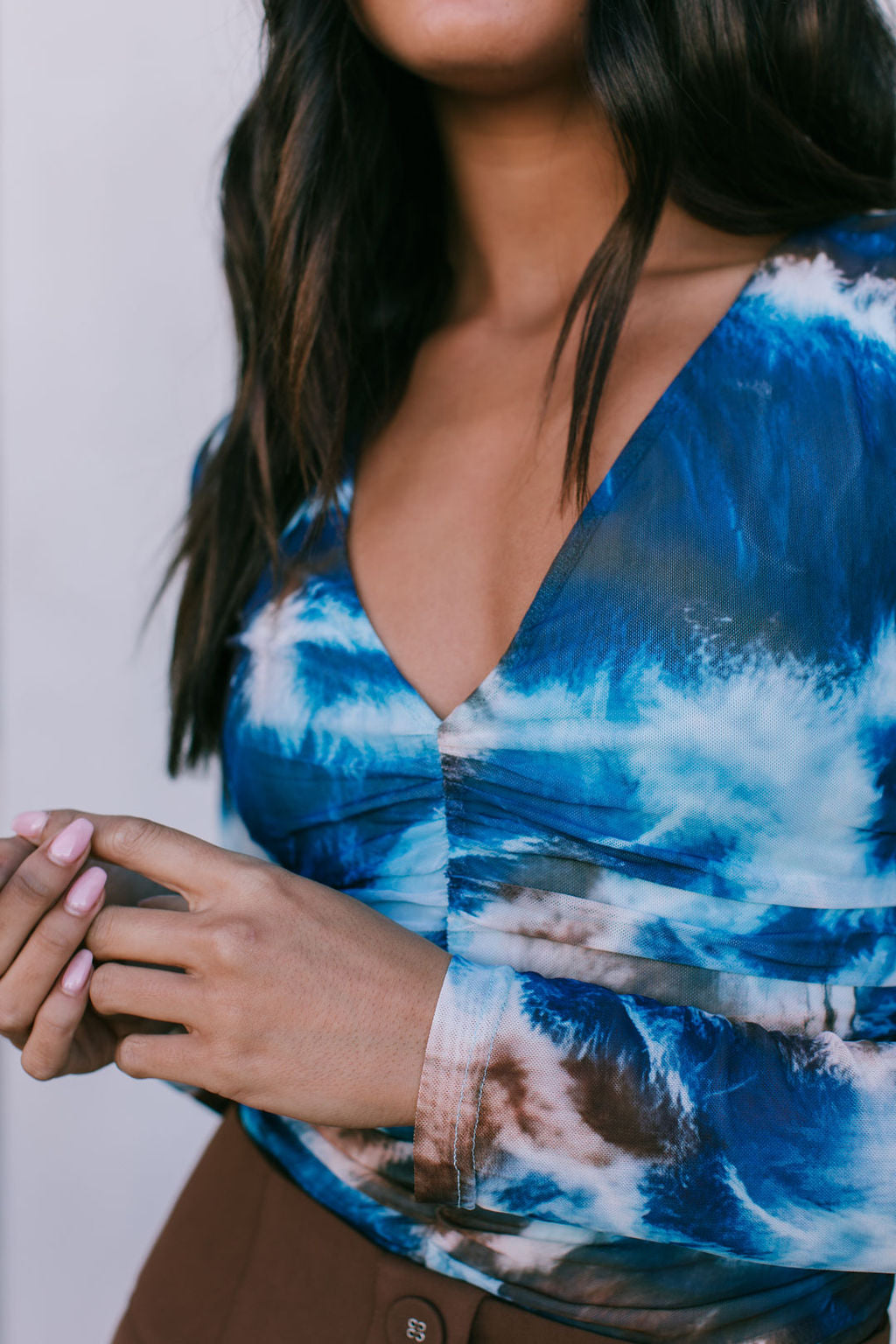 Gala Top - Midnight Haze Mesh