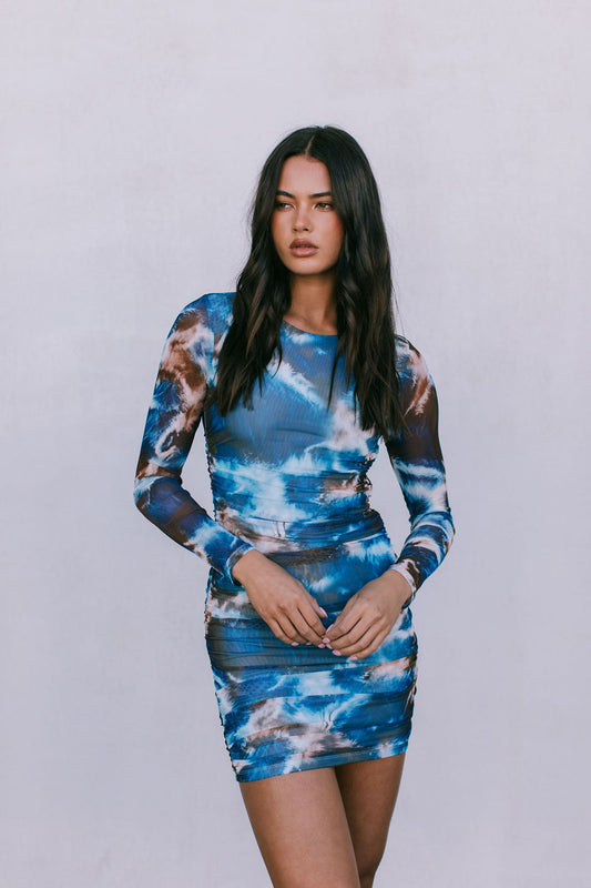 Willora Mini Dress - Midnight Haze Mesh