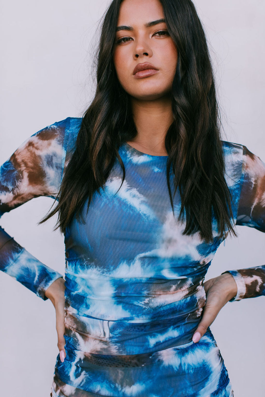 Willora Mini Dress - Midnight Haze Mesh