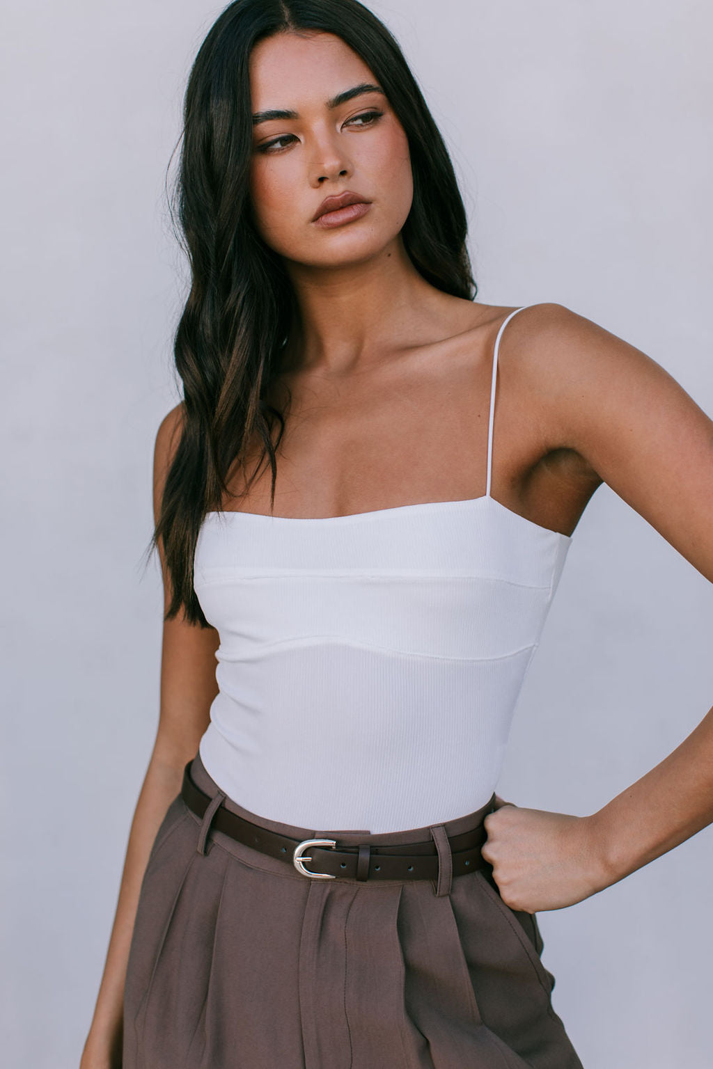 COMING SOON - Mayda Tailored Pants - Chocolate Brown
