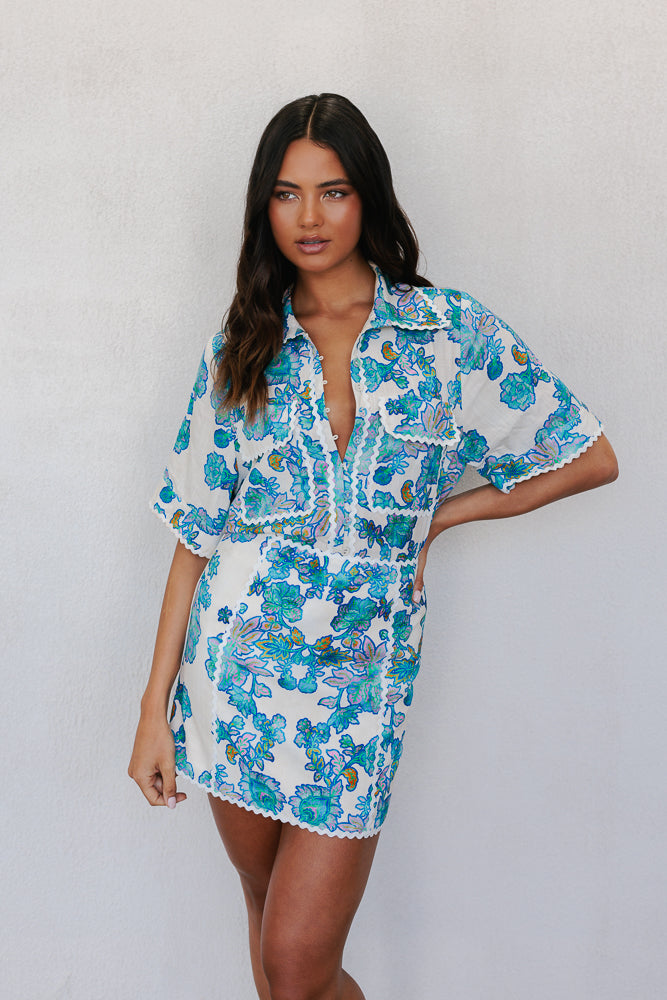 Aprire Mini Skirt Inkora Print