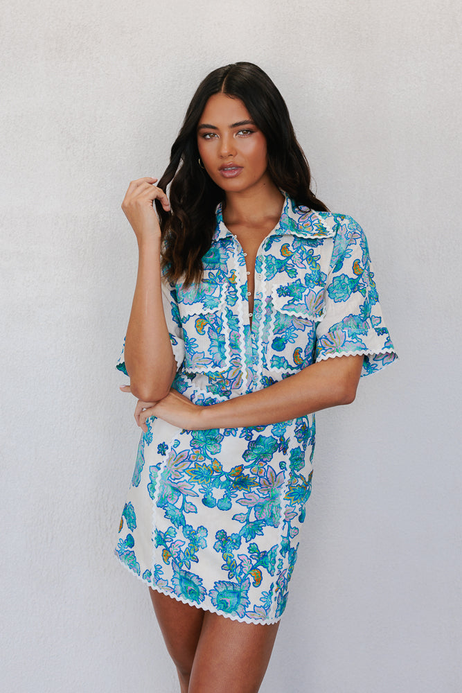 Aprire Mini Skirt Inkora Print