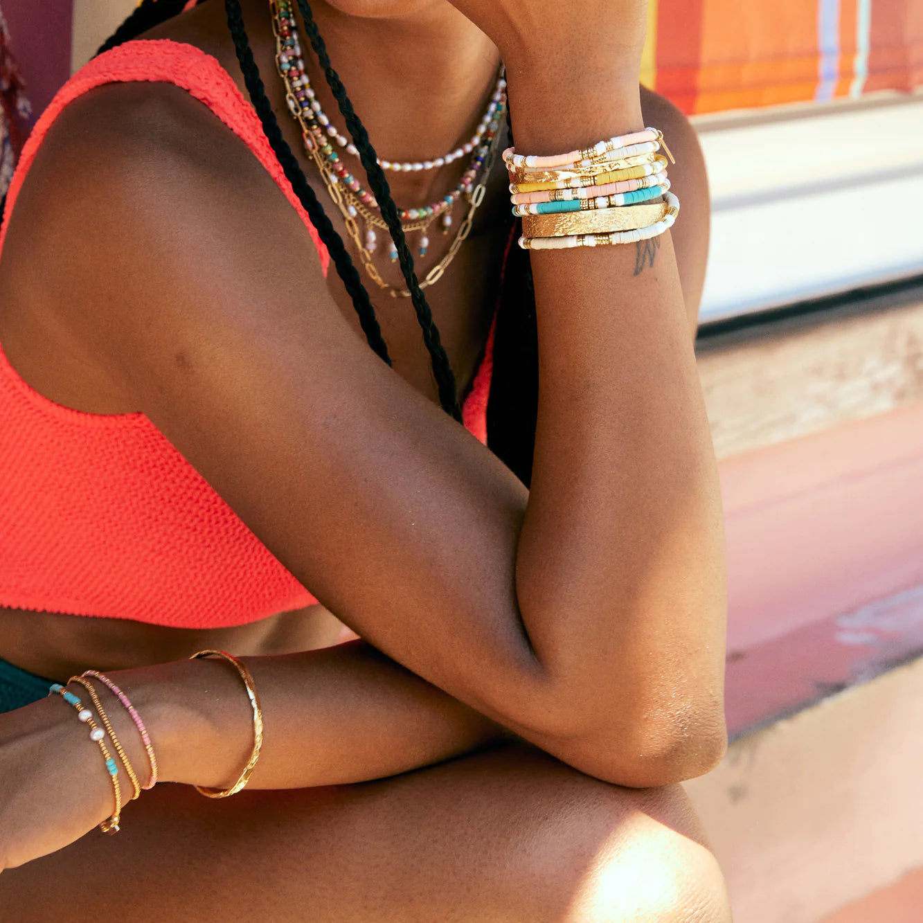 Amari Bracelet - Coral
