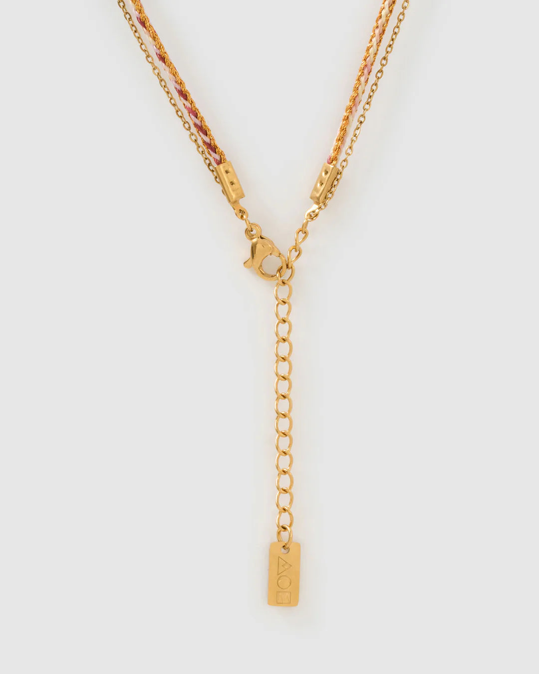 PRE ORDER Bubble Letter Necklace Blush