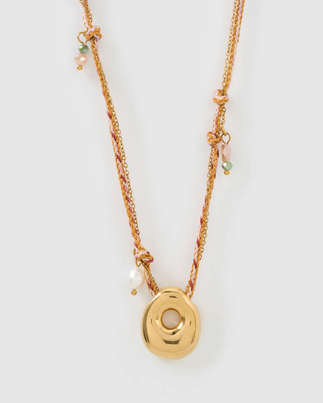 PRE ORDER Bubble Letter Necklace Blush